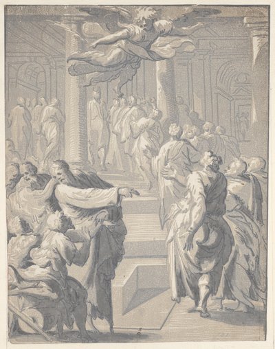 Kristus helbreder den lamme, 1540-50., 1540-50. av Niccolo Vicentino