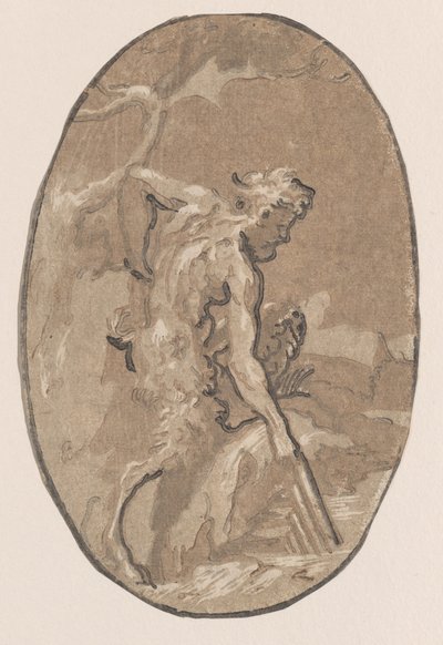 Marsyas tegner Syrinx fra elven, ca. 1540-50., ca. 1540-50. av Niccolo Vicentino