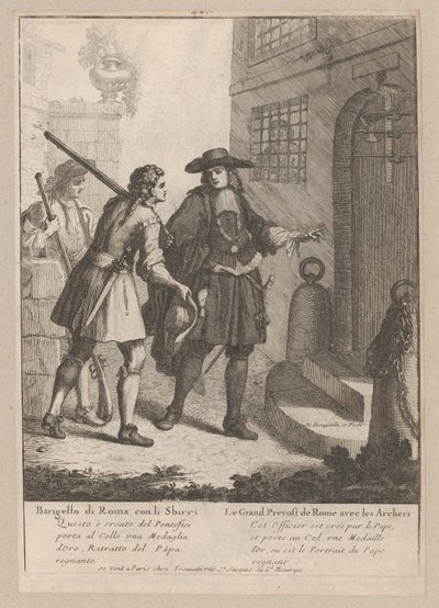 Den store prosten av Roma med sine bueskyttere, 1648-1700., 1648-1700. av Nicholas Boucquet