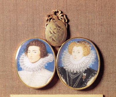 John Croker og kona Frances av Nicholas Hilliard