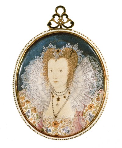 Miniatyr av en ukjent dame av Nicholas Hilliard
