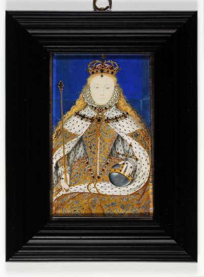 Dronning Elizabeth I (emalje) av Nicholas Hilliard