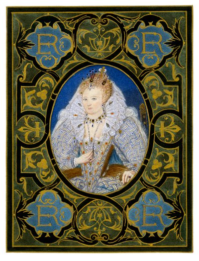 Dronning Elizabeth I, 1500-tallet, 1896. av Nicholas Hilliard
