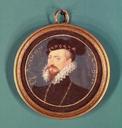 Robert Dudley, jarl av Leicester (ca. 1532-88) 1576 av Nicholas Hilliard