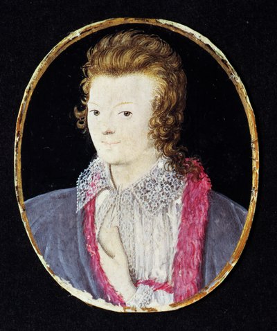 Ukjent ungdom, ca. 1595 av Nicholas Hilliard