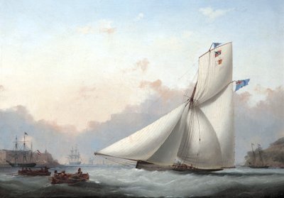 En kutteryacht i Plymouth Sound av Nicholas Matthews Condy