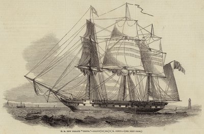 H M Ny fregatt Thetis av Nicholas Matthews Condy