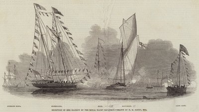 Mottakelse av Hennes Majestet av Royal Yacht Squadron av Nicholas Matthews Condy