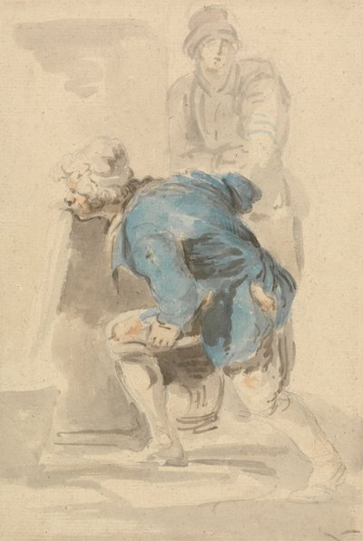 Mann som drikker fra en tut av Nicholas Pocock