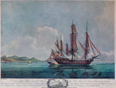 The Speedy og El Gamo, c1802 av Nicholas Pocock