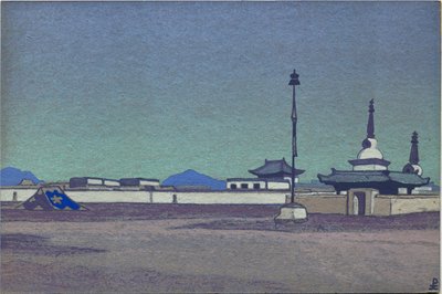 Batukhalka, hovedstaden i indre Mongolia, 1936 av Nicholas Roerich