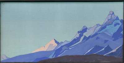 Himalaya, kveld, 1933 av Nicholas Roerich