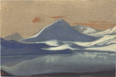 Lahaul (Lahul) av Roerich, Nicholas (1874-1947). Tempera på papp, størrelse: 30,5x45,7 av Nicholas Roerich