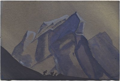Fjellpass, Storm, 1936 av Nicholas Roerich