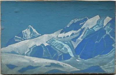 Fjellstudie, c.1928?31 av Nicholas Roerich
