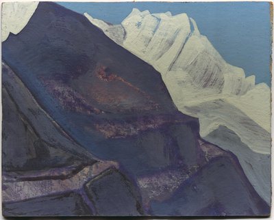 Fjell, studie, 1933 av Nicholas Roerich