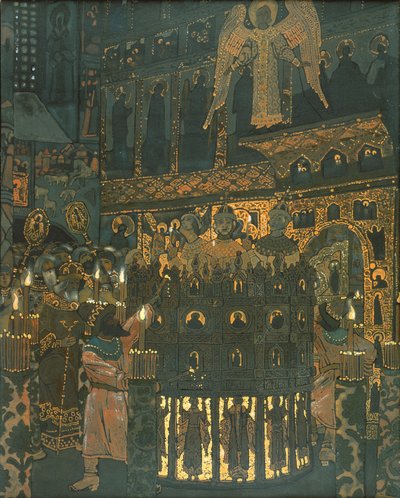 Mystery Play i middelalderens Novgorod av Nicholas Roerich