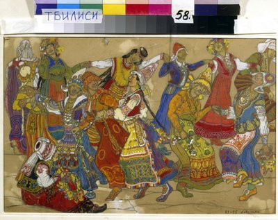 Preparatory design for "Peer Gynt" by Henrik Ibsen av Nicholas Roerich