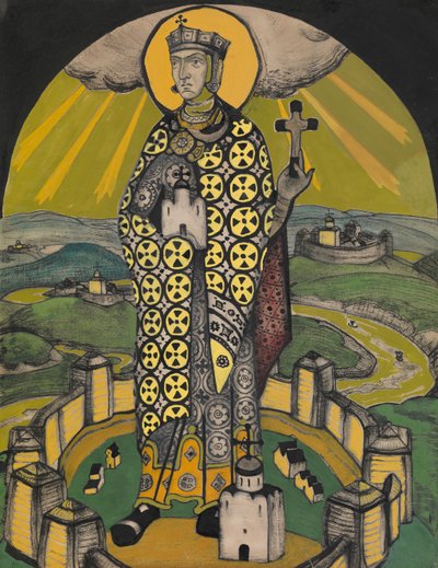 Saint Olga, prinsesse av Kiev av Nikolai Konstantinowitsch Roerich