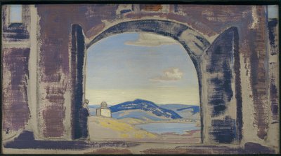 Studie til et maleri, ca. 1922 av Nicholas Roerich