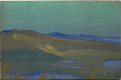 Swamps of Tsaidam, 1936 av Nicholas Roerich