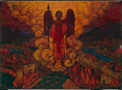 Den siste engelen, 1912 av Nicholas Roerich