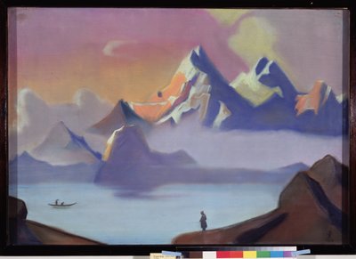 Tibet. Verk av Nicholas Roerich (1874-1947), tempera på lerret av Nicholas Roerich