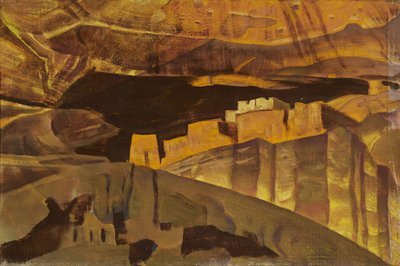 Ruinene av Det hvite hus i Canyon De Chelly, 1921 av Nicholas Roerich