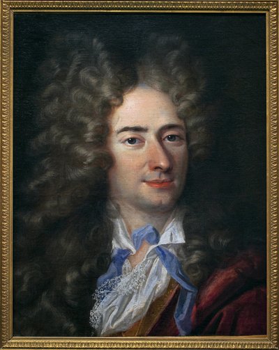 Portrett av Jean de La Bruyere (Labruyere) (1645-1696), forfattermoralist. Maleri tilskrevet Nicolas de Largilliere (1656-1746). Olje på lerret, ca 1690. Museum of Fine Arts i Quimper. av Nicholas de (attr. to) Largilliere