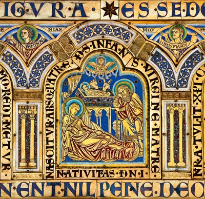 Verdun-alteret, som skildrer bibelske scener av Nicholas of Verdun