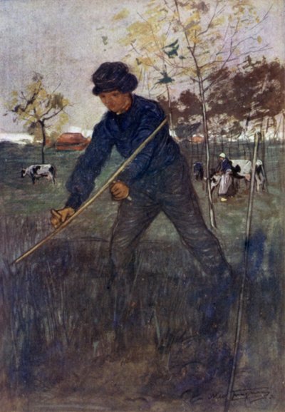 Gressklipperen (litho farge) av Nico Jungman