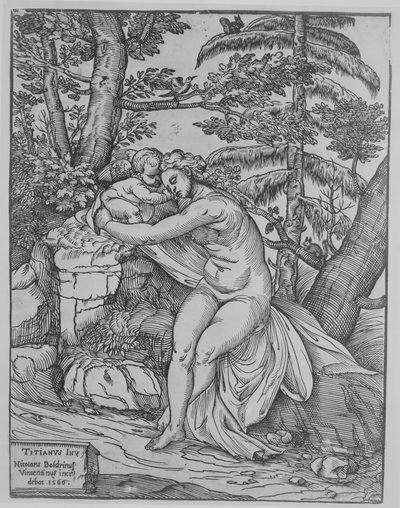 Venus og Amor, 1566., 1566. av Nicolò Boldrini