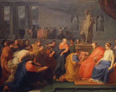 De tolv provinsene i imperiet hyller Francis I (Bourbone), av Nicola de Laurentis (1783-1832). av Nicola de Laurentiis