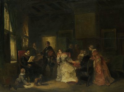 Historisk scene med William the Silent? av Nicolaas Pieneman