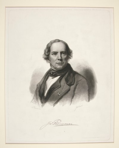 Portrett av J.W. En mindre en av Nicolaas Pieneman