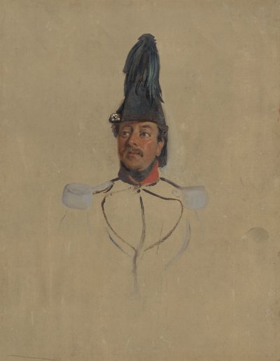 Portrettstudie av kaptein T.S. nabal av Nicolaas Pieneman