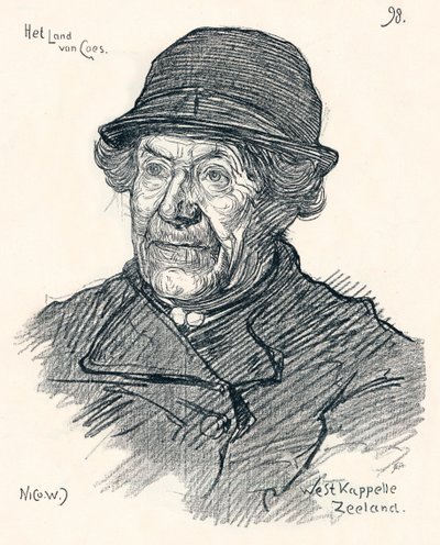 Skisse av Nico Jungmann, c1900 av Nicolaas Wilhelm Jungmann