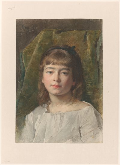 Portrett av en ukjent jente av Nicolaas van der Waay