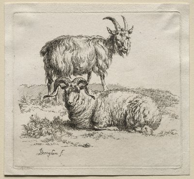 Animalia: Ram og geit av Nicolaes Berchem