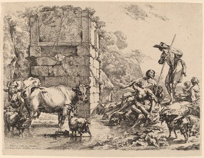 Kudrikking, 1680. av Nicolaes Berchem