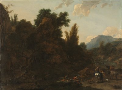Rush Gatherers av Nicolaes Berchem