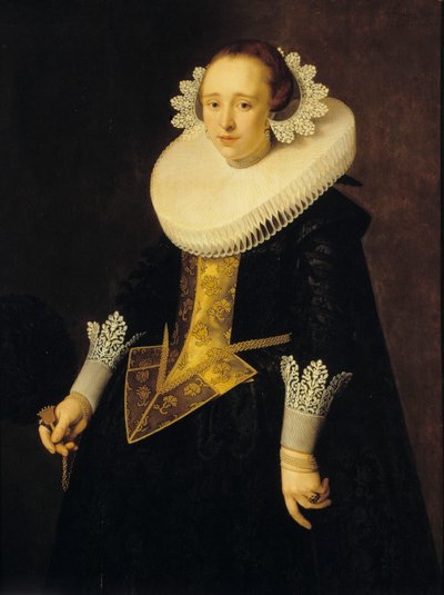 Portrett av en 22 år gammel kvinne, 1628. av Nicolaes Eliasz. Pickenoy