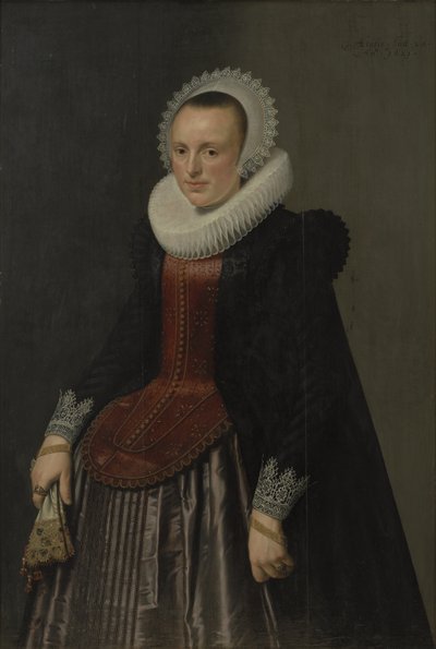 Portrett av en dame av Nicolaes Eliasz. Pickenoy