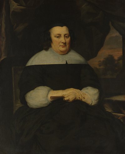 Portrett av en kvinne, ca. 1665-70. av Nicolaes Maes