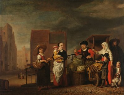 Grønnsaksmarked av Nicolaes Maes