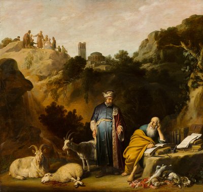 Hippokrates besøker Democritus, 1636 av Nicolaes Cornelisz Moeyaert