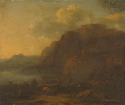Italiensk landskap av Nicolaes Pietersz Berchem