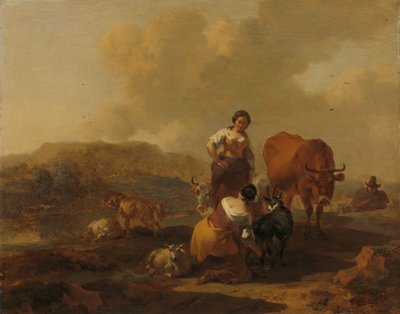 Italiensk landskap av Nicolaes Pietersz Berchem