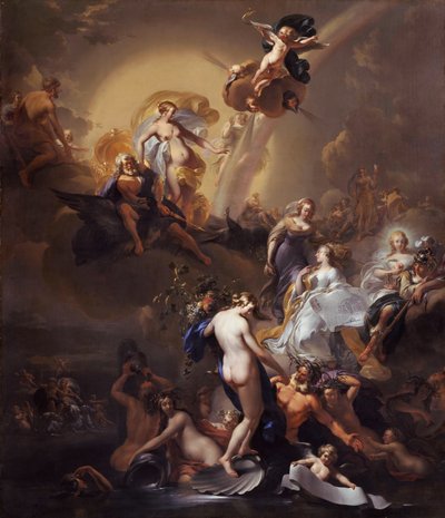 Allegori om utvidelsen av Amsterdam av Nicolaes Pieterszoon Berchem