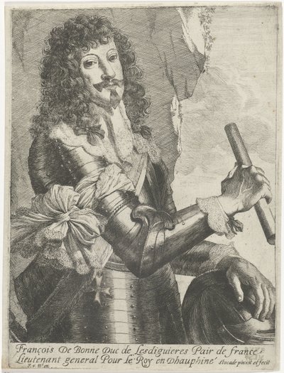 Portrett av François de Bonne-Lesdiguières-de Créqui av Nicolaes Van Helt Stockade